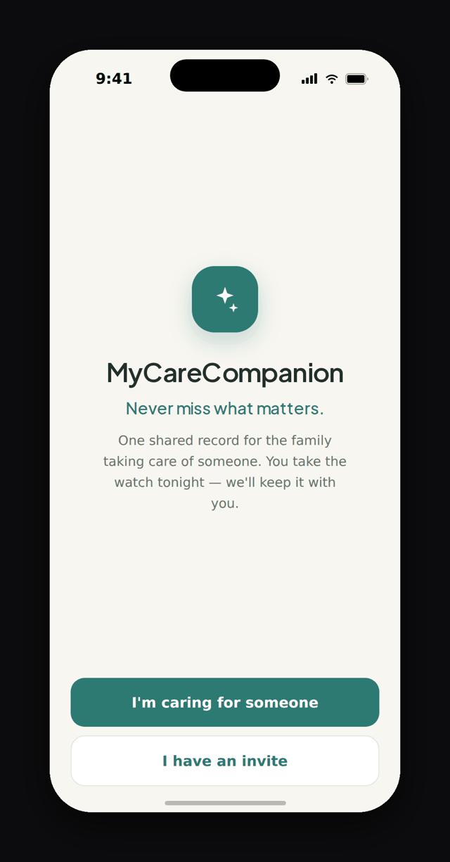 Animated: onboarding from welcome to profile ready